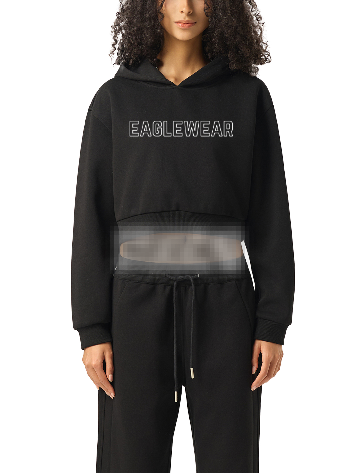 EAGLEWEAR PATRIOTES CROPPED JOGGER HOODIE WOMEN