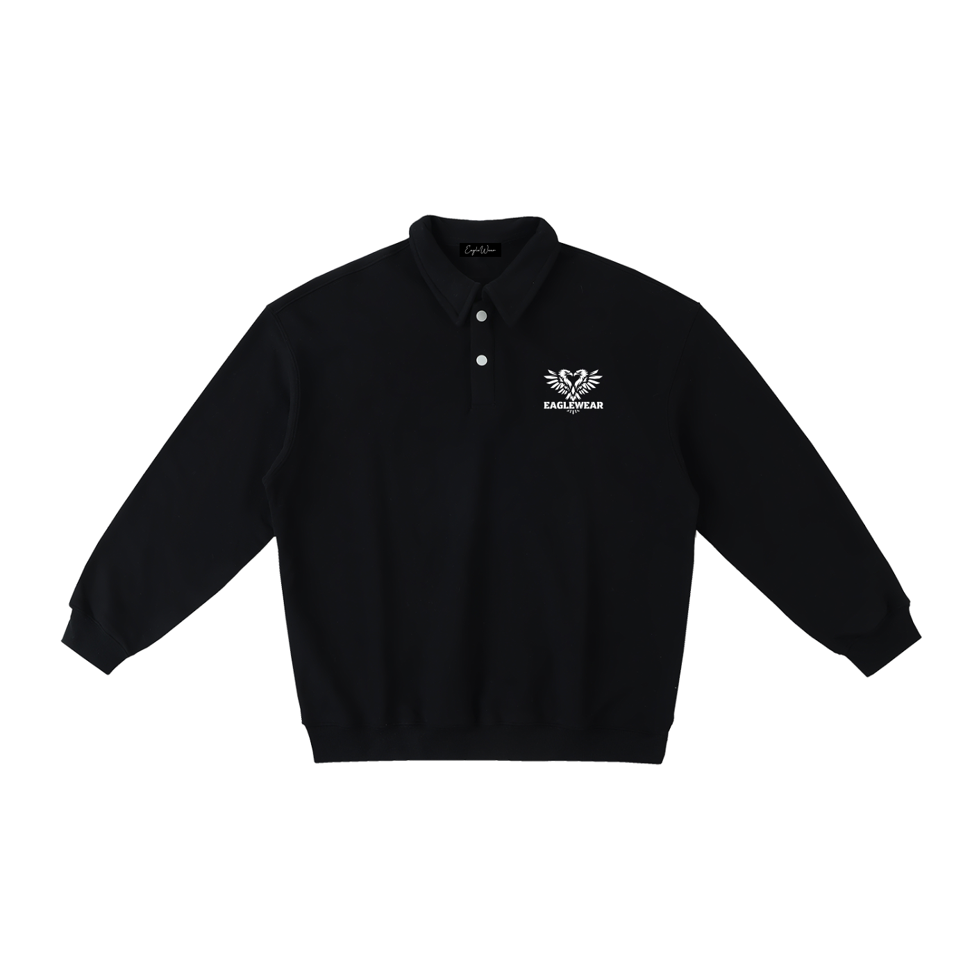 EAGLWEAR POLO-COLLAR SWEATSHIRT
