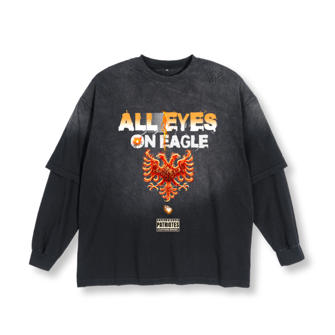 ALL EYES ON EAGLE TWO-PIECE LOOK TEE
